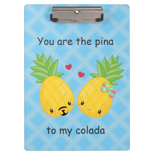  ananas tropische pina colada Romantic Klembord (Voorkant)