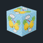 ananas tropische pina colada Romantic Kubus<br><div class="desc">Deze schattige anananas Pina Colada is geweldig voor vrouw,  man,  vriendin,  vriendje,  minnaar of beste vriend op hun verjaardag,  Valentijnsdag of verjaardag.</div>