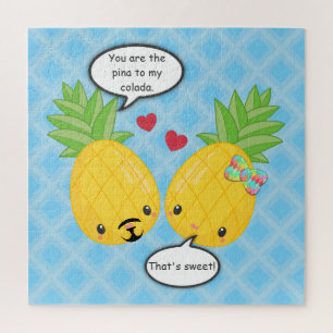  ananas tropische pina colada Romantic Legpuzzel