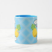  ananas tropische pina colada Romantic Mok (Midden)
