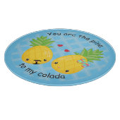  ananas tropische pina colada Romantic Snijplank (Hoek)