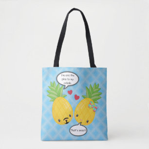  ananas tropische pina colada Romantic Tote Bag