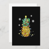 ananas Tropische vruchten anananas kerstligh Kaart (Voorkant / Achterkant)