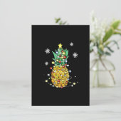 ananas Tropische vruchten anananas kerstligh Kaart (Staand voorkant)