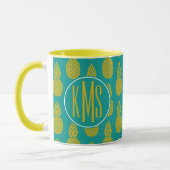 ananas tropische vruchten | Monogram Mok (Links)