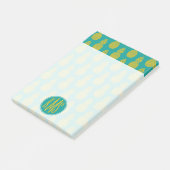 ananas tropische vruchten | Monogram Post-it® Notes (Schuin)