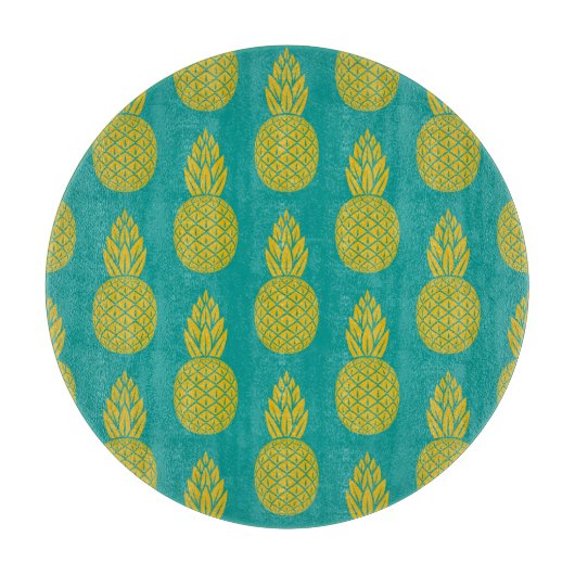 ananas tropische vruchten snijplank (Voorkant)