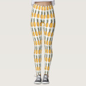 ananas tropische zomervruchten leggings (Voorkant)