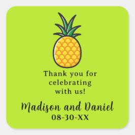 Ananas Trouw Tropisch Favoriet Sticker