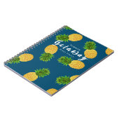 ananas turkoois notitieboek (Linkerzijde)