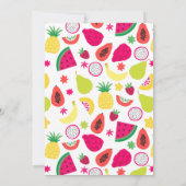 Ananas Tutti Frutti Fruit Verjaardagsfeest Kaart (Achterkant)