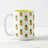ananas tweekleurige koffiemok (Links)