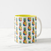 Ananas Tweekleurige Koffiemok (Voorkant rechts)