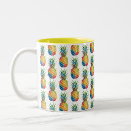 Ananas Tweekleurige Koffiemok