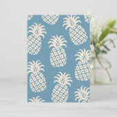 Ananas Twist Tropisch ontwerp Kaart (Staand voorkant)
