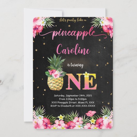 Ananas Uitnodiging (Voorkant)