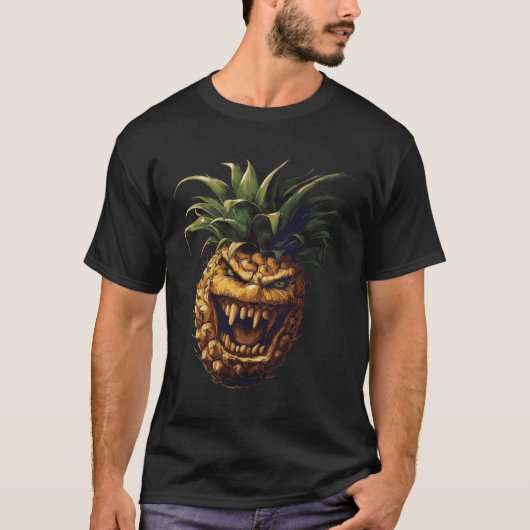 Ananas Vampire Sticker T-shirt (Voorkant)