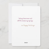 Ananas van mijn oog, Sugar Plum Flat Feestdagenkaart (Achterkant)