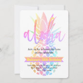 ananas van verjaardagsfeest kaart (Voorkant)