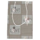 Ananas van zijn oogkleurige, tropische Romance Gif Medium Cadeauzakje (Achterkant)