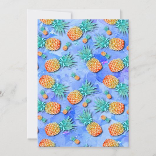 Ananas. Verf. Feest. Kaart (Voorkant)