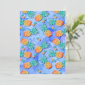 Ananas. Verf. Feest. Kaart (Staand voorkant)