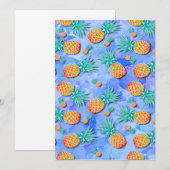 Ananas. Verf. Feest. Kaart (Voorkant / Achterkant)