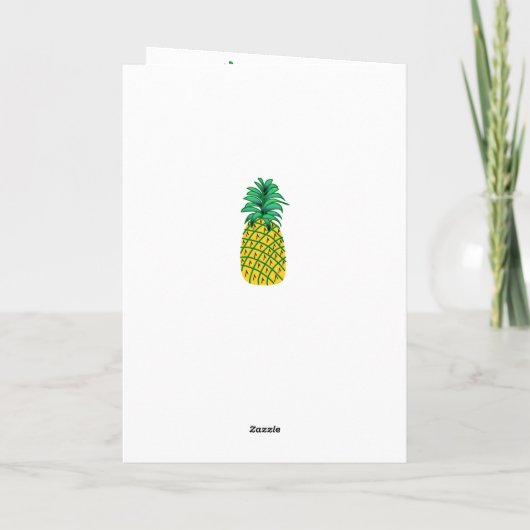 Ananas Verjaardag Kaart (Achterkant)