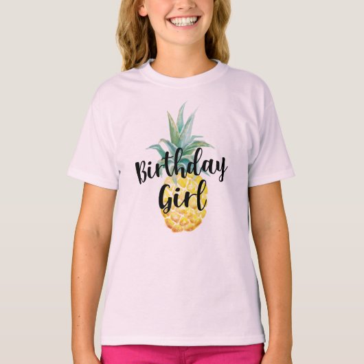 ananas verjaardag meisje Shirt (Voorkant)