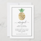 Ananas Verjaardag Zomer Kaart (Voorkant)