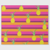 Ananas verjaardagsfeestje cadeaupapier (Vlak)