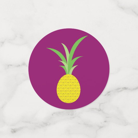 Ananas verjaardagsfeestje confetti (Kleine voorkant)