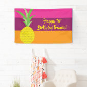 Ananas verjaardagsfeestje spandoek (Insitu)