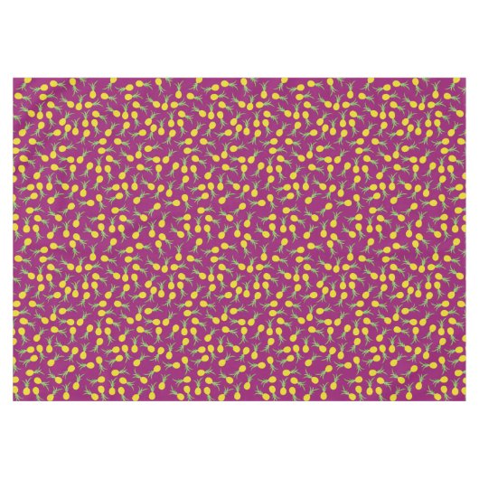 Ananas verjaardagsfeestje tafelkleed (Voorkant (Horizontaal))