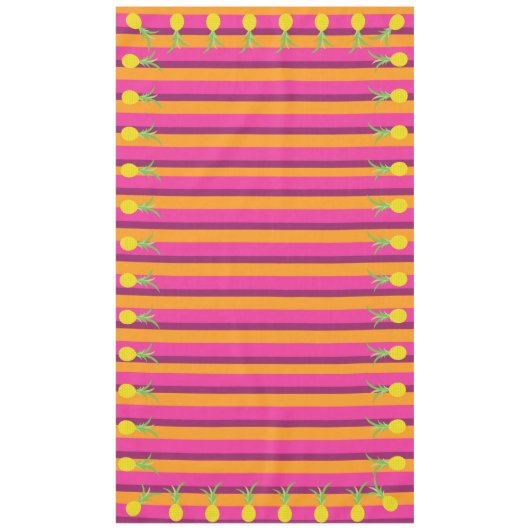 Ananas verjaardagsfeestje tafelkleed (Voorkant)
