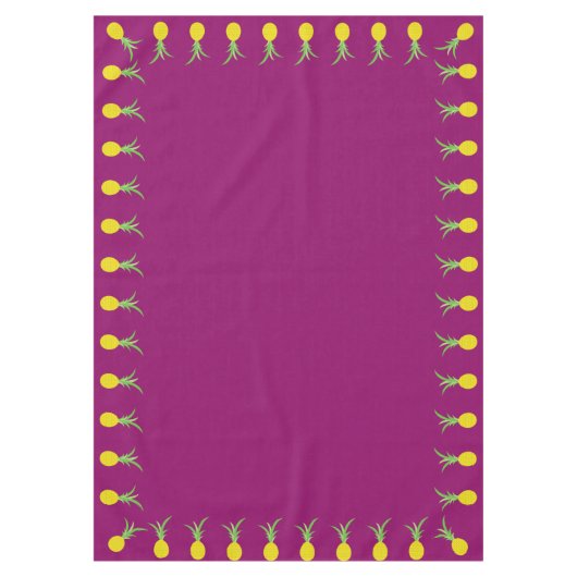 Ananas verjaardagsfeestje tafelkleed (Voorkant)