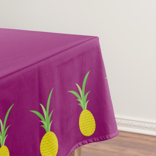 Ananas verjaardagsfeestje tafelkleed (Voorbeeld)