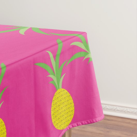 Ananas verjaardagsfeestje tafelkleed (Voorbeeld)
