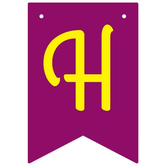 Ananas verjaardagsfeestje vlaggetjes (Tweede vlag)