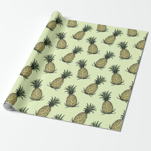 Ananas Verpakkingspapier Cadeaupapier (Uitgerold)