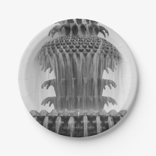 Ananas verzachten papieren bordje (Voorkant)