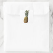 ananas vierkante sticker (Tas)