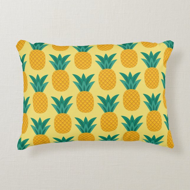 Ananas Vintage: vruchtbare patroonverrukking. Accent Kussen (Voorkant)