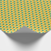 Ananas Vintage: vruchtbare patroonverrukking. Cadeaupapier (Hoek)