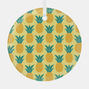 Ananas Vintage: vruchtbare patroonverrukking. Glas Ornament
