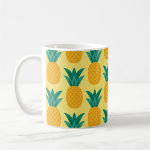 Ananas Vintage: vruchtbare patroonverrukking. Koffiemok