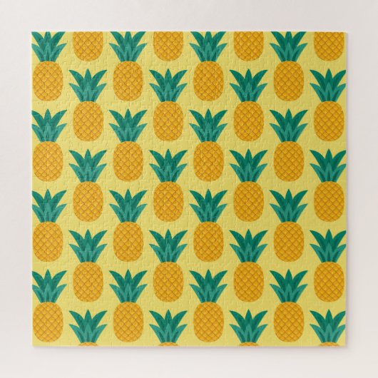 Ananas Vintage: vruchtbare patroonverrukking. Legpuzzel (Verticaal)