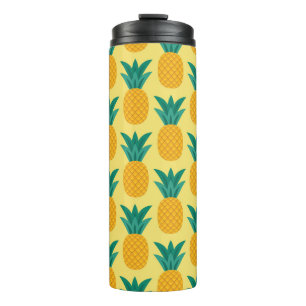 Ananas Vintage: vruchtbare patroonverrukking. Thermosbeker