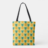 Ananas Vintage: vruchtbare patroonverrukking. Tote Bag (Achterkant)