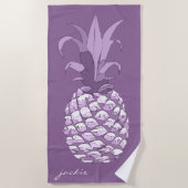 Ananas Violet ID239 Strandlaken (Voorkant)